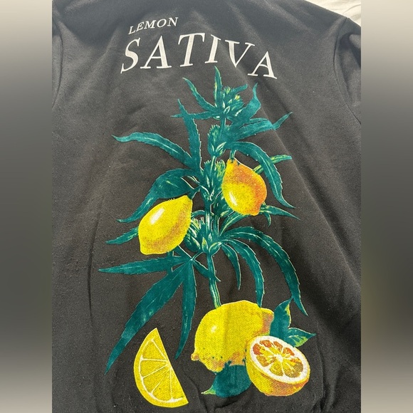 Trip City Black Hoodie with Lemon Sativa Design.  Size medium.  NWT - Picture 5 of 5